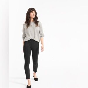 Everlane The Stretch Ponte Crop Skinny Pants In Black Size 6